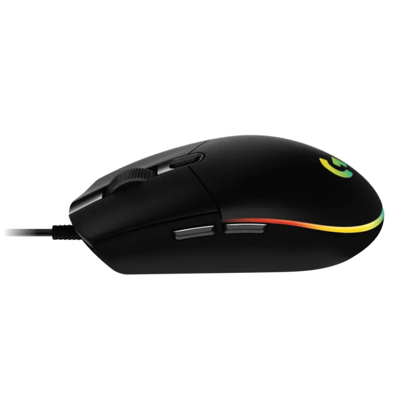 MOUSE GAMING DE CABLE LOGITECH LYGHTSYNC DE 8000DPI NEGRO G203